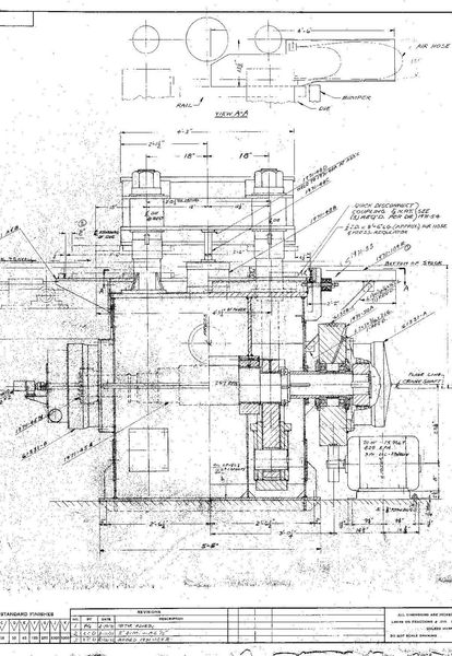 150 TON KANE & ROACH 4-POST CUTOFF PRESS: STOCK #59237