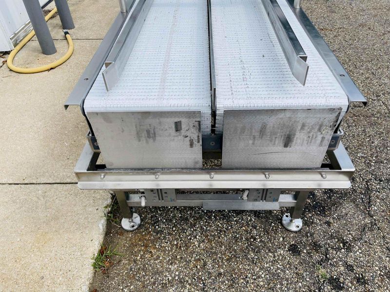 KleenLine 14.5ft Dual Belt Stainless Steel Flat Conveyor
