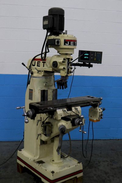 1-1/2 HP JET  MODEL JVM 8363 RAM TYPE VERTICAL MILL: STOCK #73603