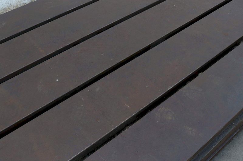 120' X 60' WIDE X 12' THICK T SLOTTED FLOOR PLATE; STOCK #73251