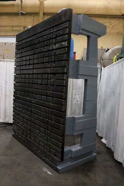90' WIDE x 120' HIGH T-SLOTTED ANGLE PLATE: STOCK #69283