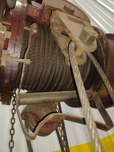 5 TON 10,000 LBS BOBCAT POWER CABLE HOIST WITH TROLLEY: STOCK #18936