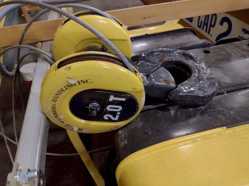 2 TON X 13' CONTRX CRANES / R&M HOIST UNDERSLUNG BRIDGE CRANE: STOCK #16541