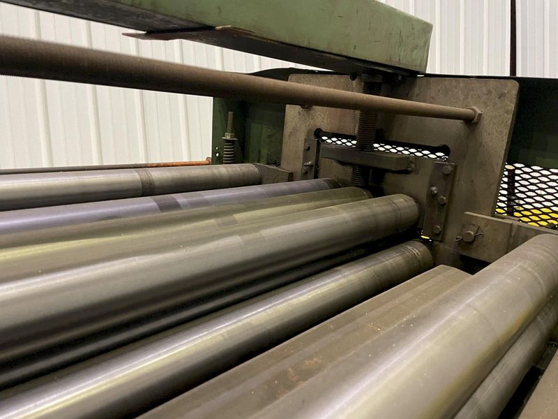 36" x 18 GA AMERICAN STEEL LINE 7-ROLL COIL STOCK STRAIGHTENER: STOCK #13595