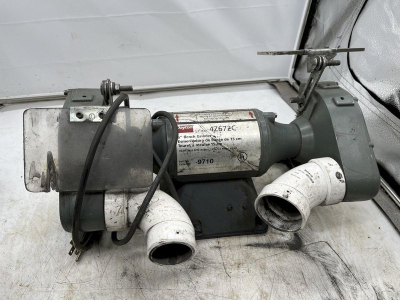 6" DAYTON DOUBLE END BENCH GRINDER: STOCK #16074