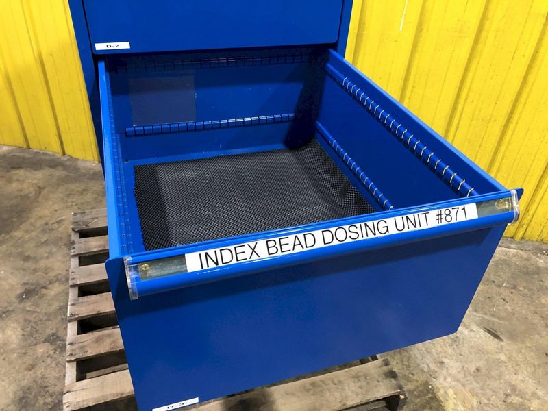 4 DRAWER EQUIPTO 22" X 28" X 59" TOOL STORAGE CABINET: STOCK #16626