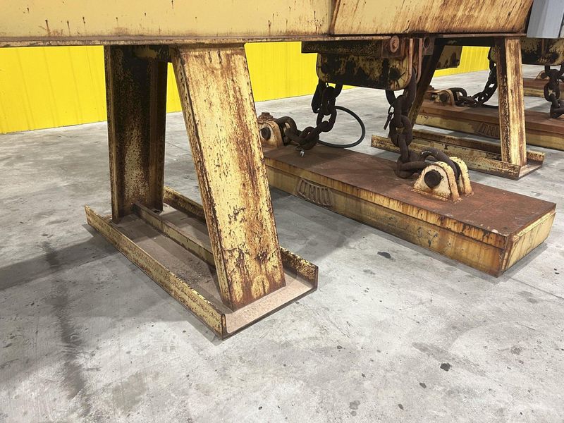 53 TON (107,500 LBS) BUSHMAN MODEL #MT420 TELESCOPING MAGNETIC LIFTING SPREADER BEAM  W/ OHIO MA