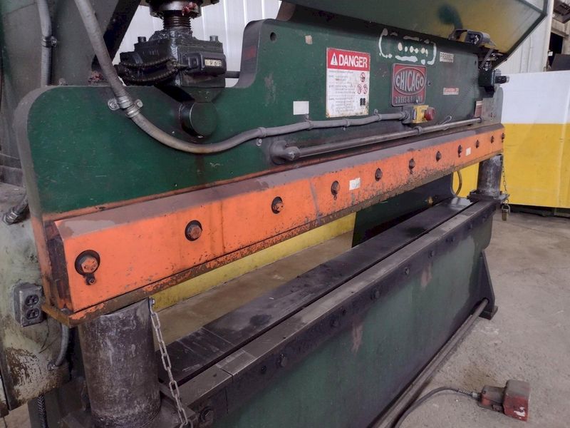 90 TON X 10' CHICAGO D&K MODEL #810-L MECHANICAL BRAKE WITH AIR CLUTCH: STOCK 16343