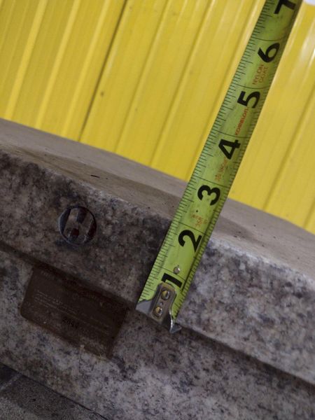 36" X 24" X 6" CHALLENGE PRECISION INSPECTION GRANITE SURFACE PLATE: STOCK 23107