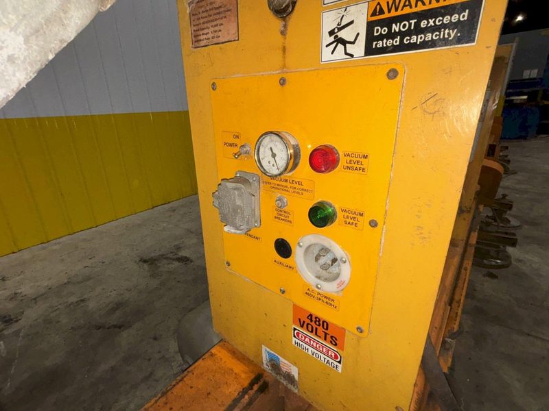 10,000 LBS X 50' X 8' PERMADUR SERIAS 816 VACUUM SHEET LIFTER WITH UNIVAC 1500 GENERATOR: STOCK