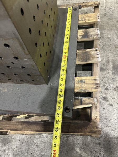18" X 18" X 39 1/2" HIGH STEEL SET UP WORK HOLDING TOMBSTONE: STOCK #22224
