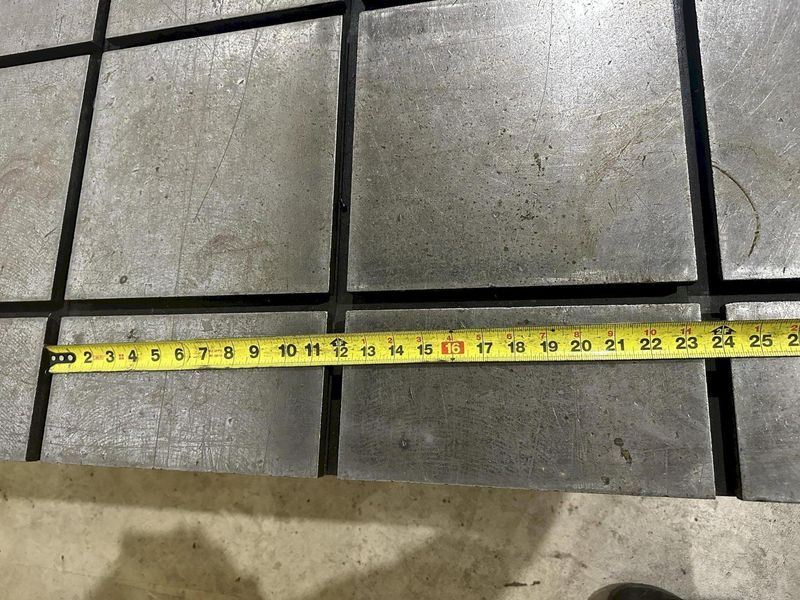 5' X 10' STEEL LAYOUT TABLE: STOCK #22156