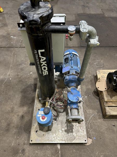 65 GPM X 3 HP LAKOS FILTRATION PUMP & STRAINER: STOCK #21909