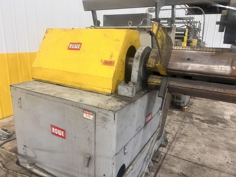 40" X 12,000 LBS X .110" ROWE COIL REEL, CAR, & STRAIGHTENER FEED LINE: STOCK #21627