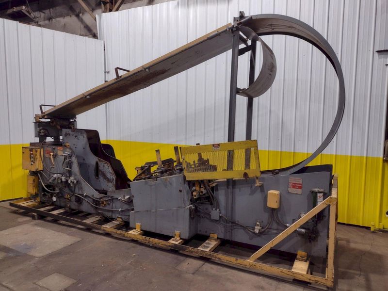10,000 LB X 24" WIDE X .187" AIR FEEDS COIL CRADLE STRAIGHTENER / UNCOILER: STOCK 17042