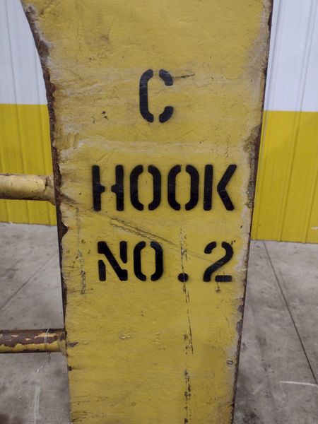 10 TON X 40" WIDE MAZZELLA C-HOOK CRANE COIL LIFTER: STOCK #23568