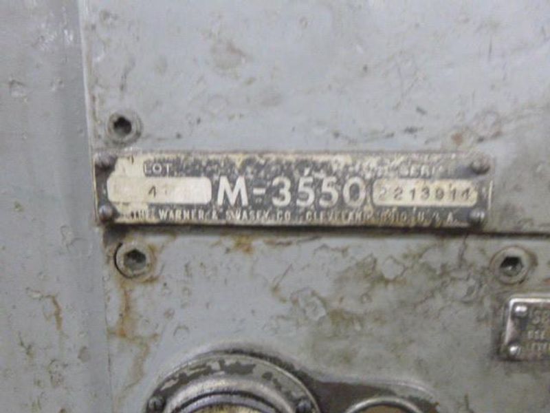 4A WARNER & SWASEY M-3550 SQUARE-HEAD SADDLE TURRET LATHE