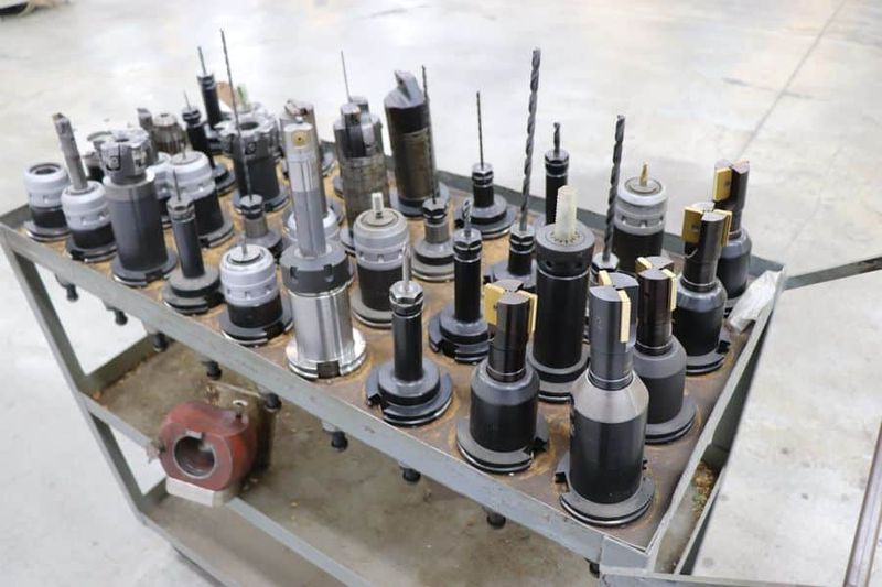 (36) Assorted CAT 50 Tool Holders in Cart