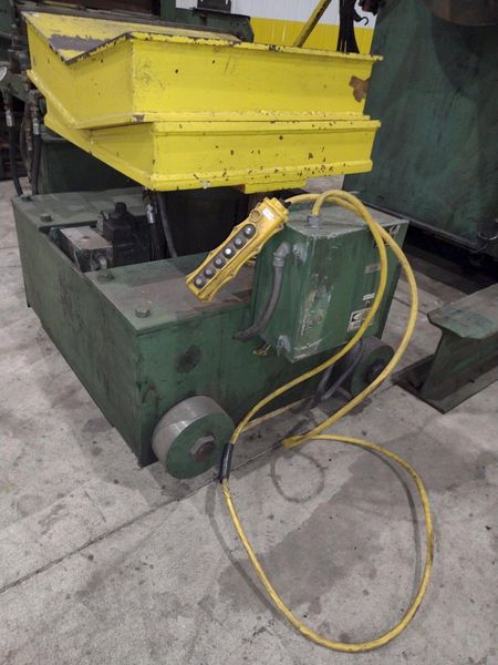 6,000 LBS AMERICAN MODEL #1000 MOTORIZED COIL REEL UNCOILER & COIL CAR: STOCK #21322