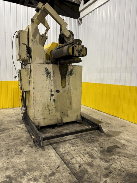 16,000 LBS X 30" X 84" OD ROWE MODEL #16030-DSV MOTORIZED COIL REEL UNCOILER: STOCK #22333