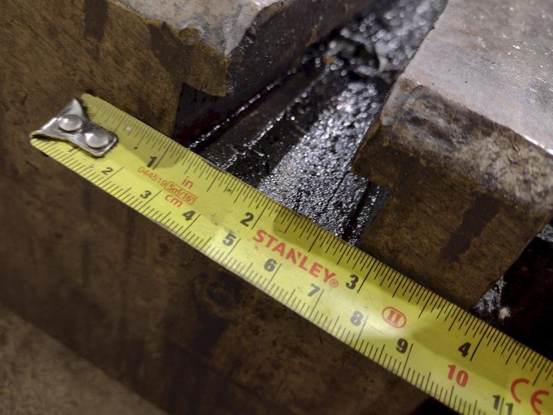 120" X 48" X 6" T-SLOTTED PRESS BOLSTER PLATE: STOCK #22522