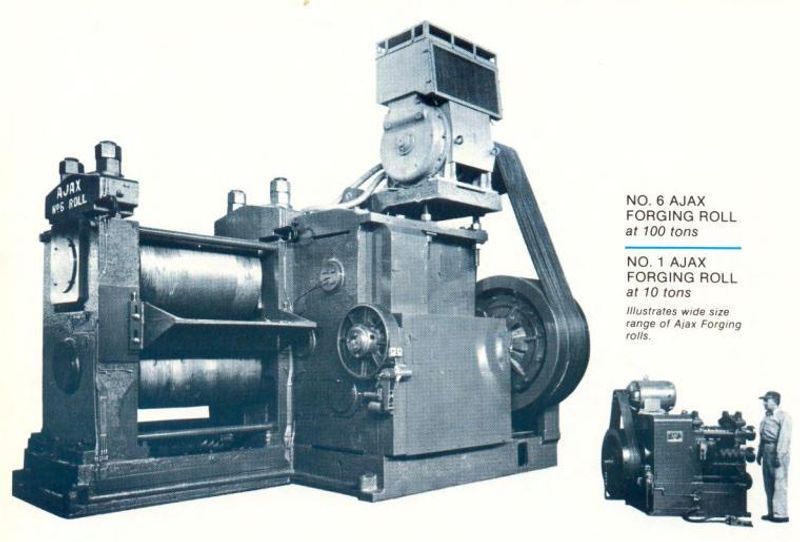 45" AJAX MODEL #5 "WIDE-ADJUSTMENT" REDUCING FORGING ROLL: STOCK #18114