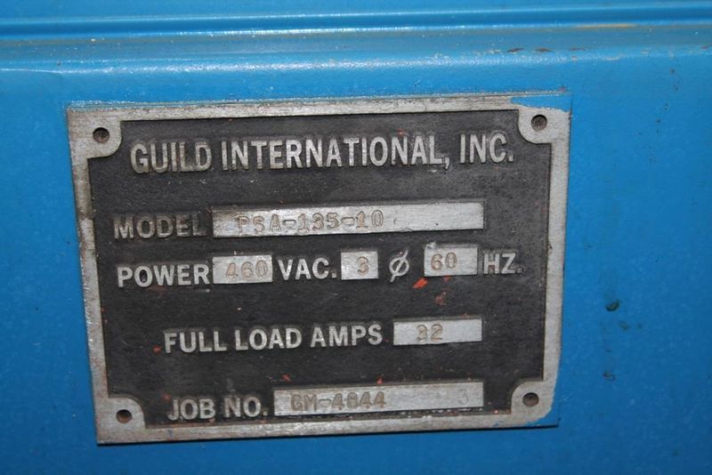 10" X 135" GUILD MODEL #PSA-135-10 SHEAR END WELDER:  STOCK #75162