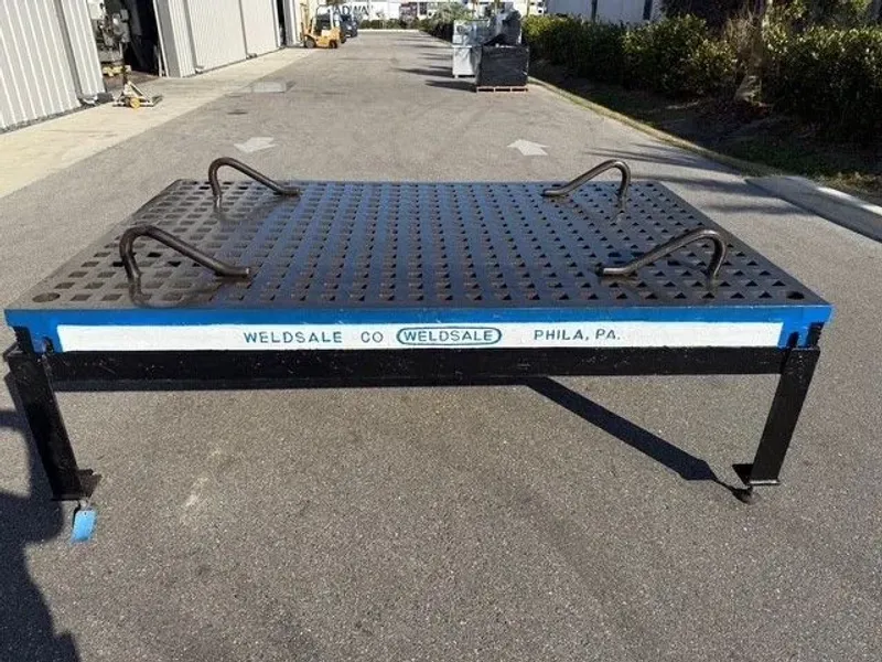 WELDSALE 5’ x 8’ Welding Table Platen Acorn Type USA #8146