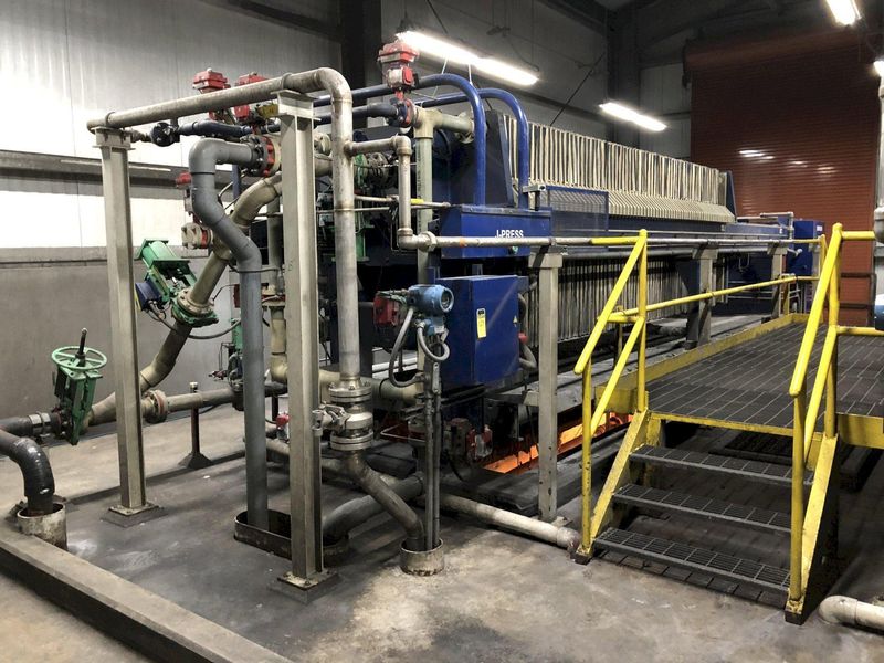 2008 Evoqua / Siemens 1500mm / 65 Plate Filter Press ||
 One Still Available