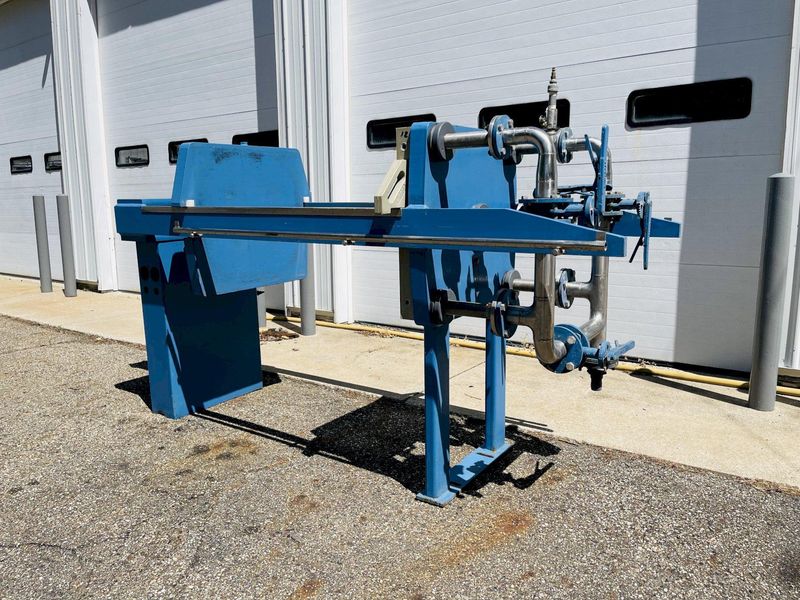 JWI J-Press, 3 Cubic Foot - 11 Plate Gasketed Hydraulic Filter Press - 630mm Plates