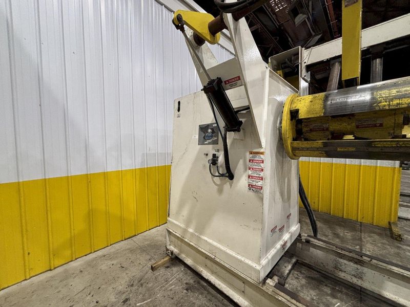 15,000 LBS X 24" COE MODEL #CPR-PO-15024  COIL REEL UNCOILER W/ COIL CAR: STOCK #23435