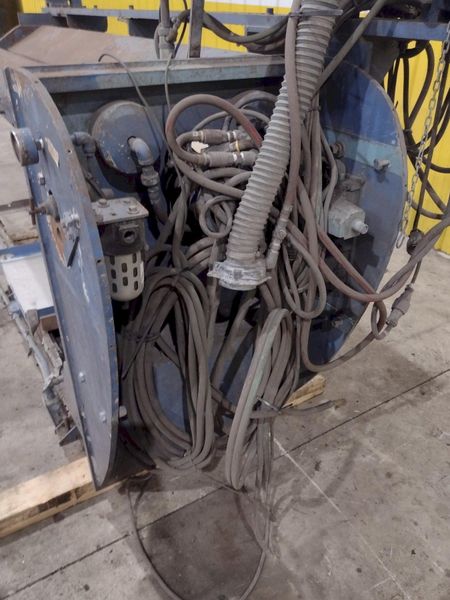 72" JETLINE SEAM WELDER WITH 3-WAY COPPER GROOVE BOTTOM CLAMP & MILLER COMPONENTS: STOCK #23642