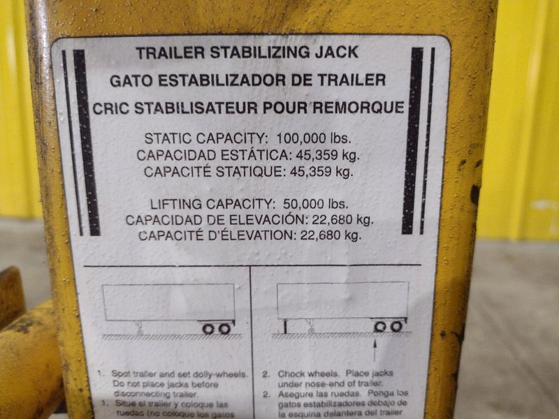 50 TON CJ-BEAM PORTABLE TRAILER LIFTING & STABILIZING JACK: STOCK #22578