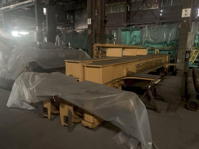 70 TON X 74'9" WHITING 8 WHEEL OVERHEAD BRIDGE CRANE WITH 35 TON AUXILIARY, NEW 2002: STOCK 1321