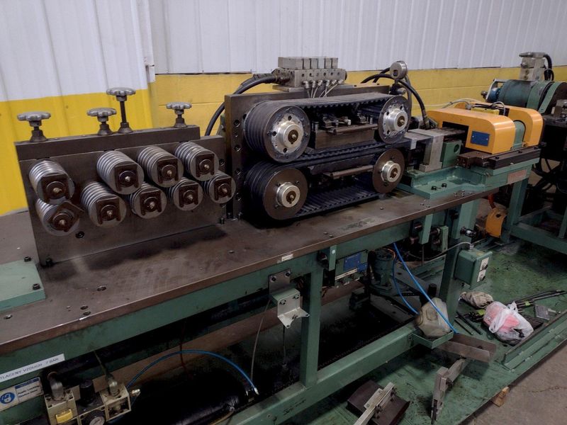 BURR OAK MODEL #VBHB RETURN TUBE BENDER & MODEL #MTCO STRAIGHTENER FEEDER: STOCK #15868