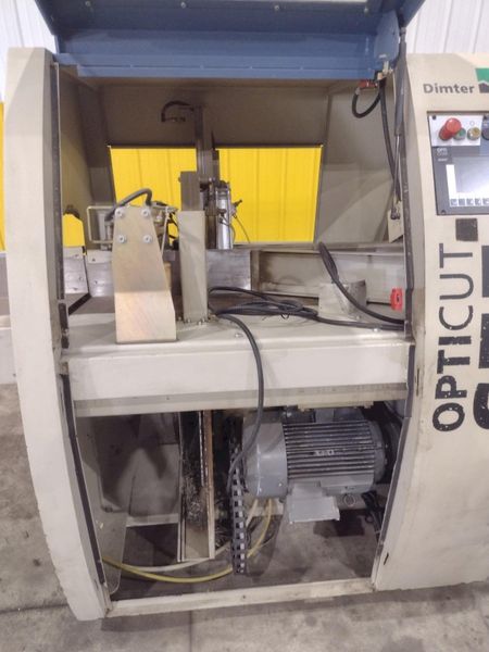 6" HIGH X 14" WIDE WEINIG DIMTER  OPTICUT MODEL #S75 CROSS-CUT AUTOMATIC WOOD SAW, NEW 2003: STO