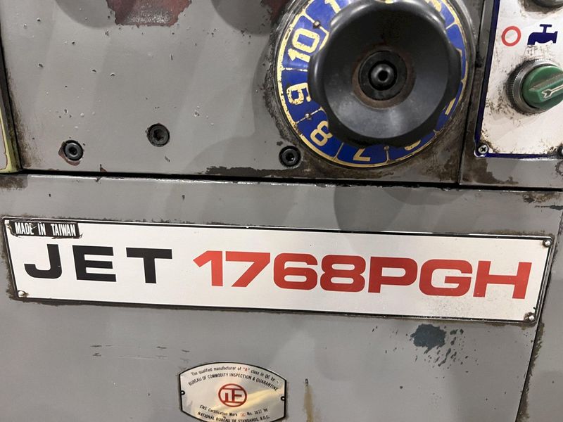17" x 68" JET MODEL #1768PHG ENGINE LATHE 2-3/8" HOLE: STOCK #20867