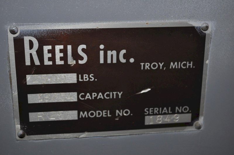 2500 LB X 18" Reels Inc Motorized Uncoiler