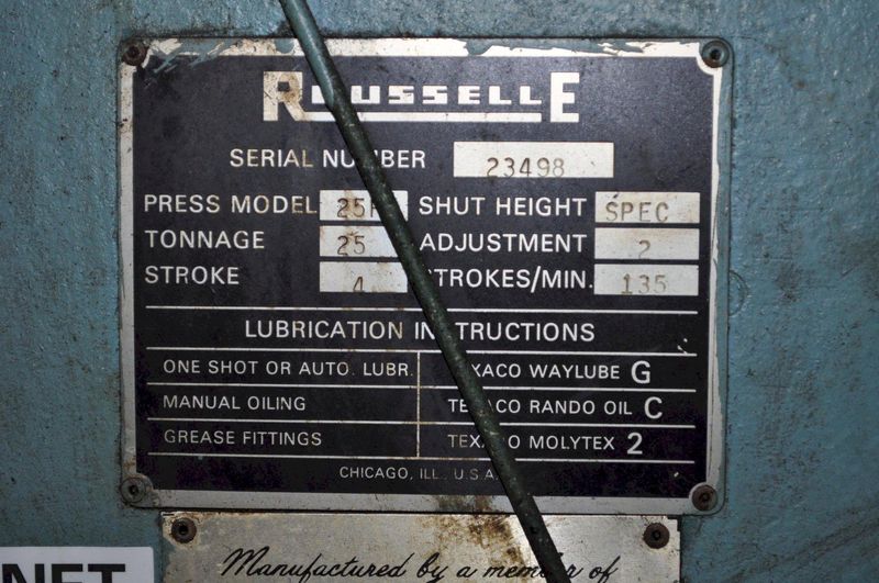 25 TON ROUSSELLE HORN PRESS