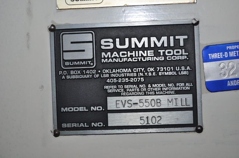 5HP SUMMIT VERTICAL MILL