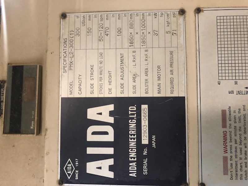 330 TON AIDA SSDC LINK DRIVE PRESS