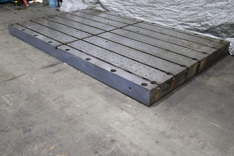 139' X 84' X 8' T-SLOTTED BOLSTER PLATE: STOCK #72892