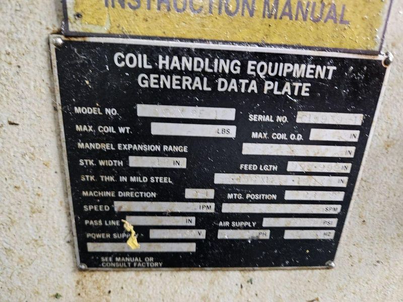 6000 LB X 12" X .156" COE, LITTELL, CWP SERVO FEED LINE