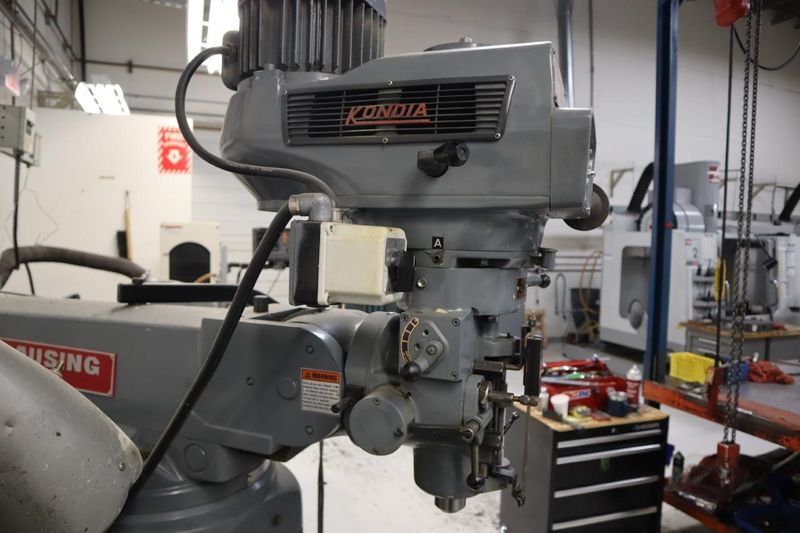 Clausing Kondia 9"x48" Knee Mill, Acu-Rite Millrite 2-Axis DRO, Quill Feed, X-Axis Servo Power Feed- Auction Item