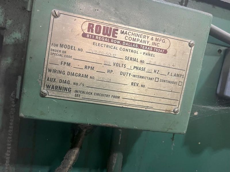 20000 LB X 50" X .230" ROWE CUT TO LENGTH LINE