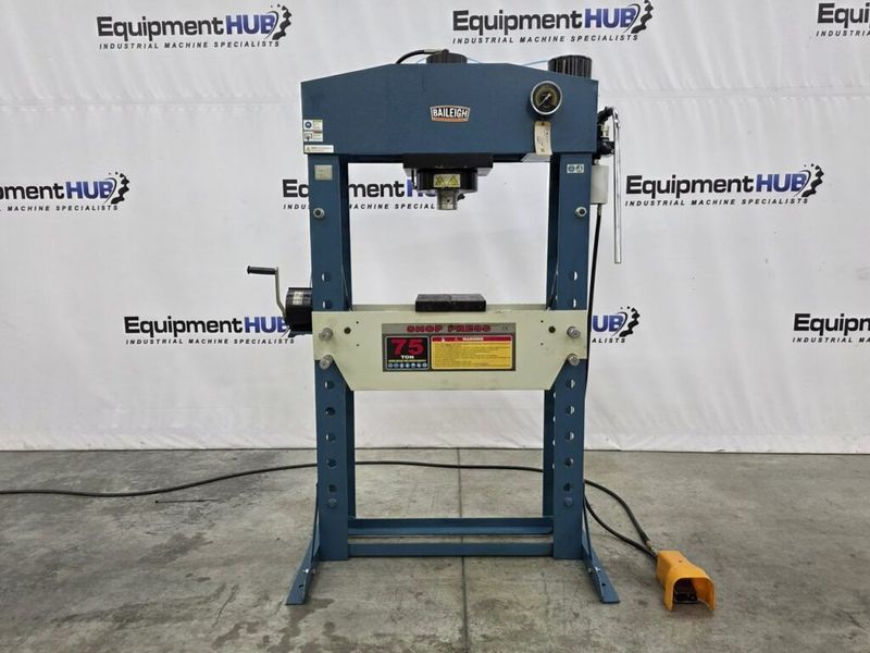 Baileigh HSP-75A 75 Ton Air/Hand Operated H-Frame Press