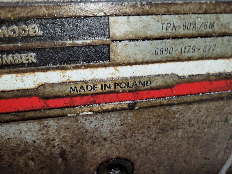 Poreba / Polamco 31.5/42.5" X 236" Model TPK-80A/6M  Gap Bed Engine Lathe.