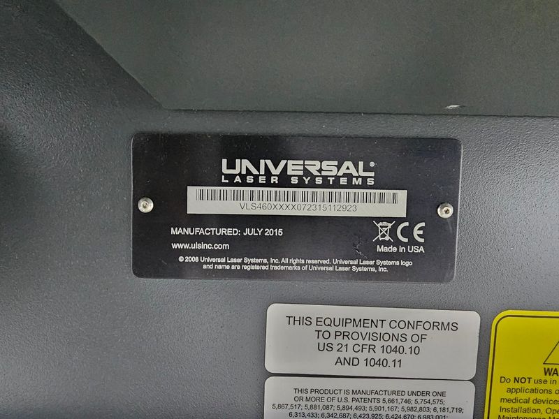 Universal Laser Systems VLS460 60 Watt Laser Engraver (Not Working)