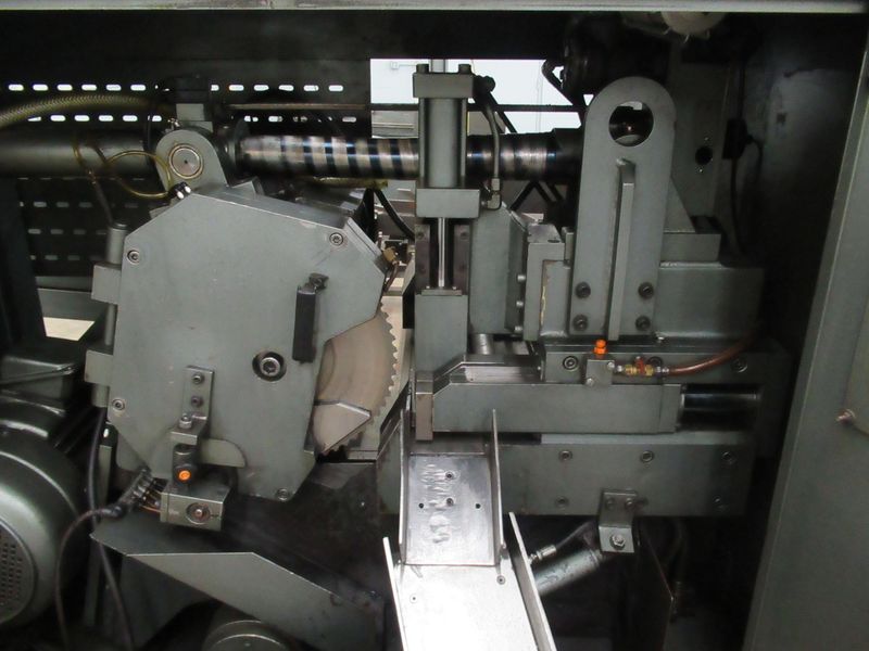 Marvel Spartan P100A High Speed Programmable Circular Cold Saw, 14" Blade, Siemens Touch Screen Control, Chip Auger, Magazine Bar Loader, Mist Coolant