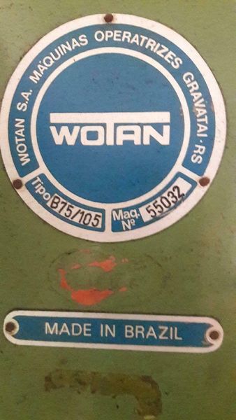 WOTAN B75/105 HORIZONTAL BORING MILL, 35 X 39 TABLE, 1250 RPM, 15 HP DRO Tooling  Rotary Table